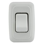 Single Spst On-off Switch With Bezel  12-volt  For Rv  Trailer  Camper White 