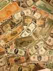     Old Mixed Currency Estate Bulk Lot Silver Certificates Red Blue Seals    