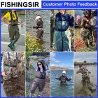 Fishingsir 2-ply Chest Wader Lightweight Hunting Fishing Wader Non-slip Bootfoot
