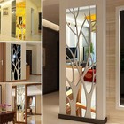 Diy  3d  mirror  tree  wall  decal  acrylic  art  sticker  for  bedroom  living  room  decor