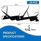 Anti-climbing Fence Spikes - Coyote Deterrent Security Spikes For Walls  10 Pcs