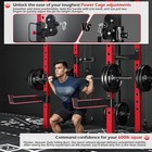 Power Squat Rack Cage  2000lbs Weight Cable Machine With Lat Pulldown For Sport