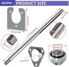 Steel 44  Go Kart Live Axle Kit 1  Diameter 3 4  Step Down For Go Kart Cart Atv