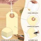 150pcs Blank Shipping Tag  2 3 4 X 1 3 8 Inches Manila Label Tags With String   