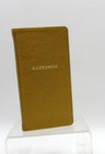 Address Book Personal Pocket Size 3x6  Soft Leather Cover Graphic Image Gold