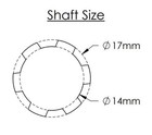 Qs138 70h V3 Sprocket 13t 520 Pitch 17mm X 14mm  extra Strong 