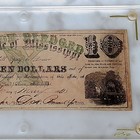 1862  10 Mississippi Obsolete Note Cotton Pledged Civil War Slave Train