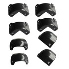 4x Front 4x Rear Black Plastic Guitar Amp Amplifier Cabinet Corner For Marshall