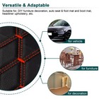 63  Diamond Quilted Pu Leather Fabric For Car Interior Seat Cover Upholstery