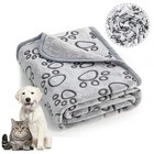 Super Soft Pet Blanket Fluffy Warm Fleece Mat For Cats Dogs Bed Cover Washable