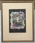 Vintage Carol Dixon  reemergence Of Monet s Garden  Mixed Media Collage Painting
