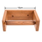 Teak Wood Wall Mounted Toilet Paper Holder wooden Toilet Paper Holder adhesive