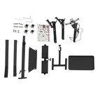 Led Tattoo Workstation Stand W  Light  Phone   Tablet Holder Rolling Tray -black