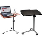 Height Adjustable Rolling Laptop Desk Over Sofa Bed Notebook Table Stand Rolling