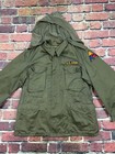 1952 Korean War M-1951 Field Jacket Large Mohair Liner Hood Crown Zipper Army