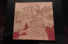 Vintage Mcm Signed Enamel On Copper Plaque Framed Woman Beautiful