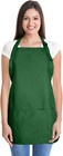 Dalix Apron Commercial Restaurant Home Bib Spun Poly Cotton Kitchen Aprons  3 Po