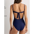 Nwt Quince Deep Navy Italian Underwire One-piece Swimsuit Size Large