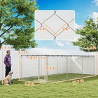 Pawhut 20  X 7 5  X 6 5  Dog Kennel Outdoor W  Wateproof Roof