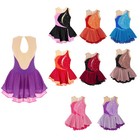 Girls Dress Latin Leotard Carnival Dancewear Tango Costume Gymnastics Unitard