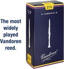 Vandoren Cr1025 Traditional Bb Clarinet Reeds  2 5 Strength  - Box Of 10