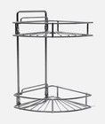 Corner Shower Caddy Shelf Organizer Polished Chrome No-drill Wall Mount Compact