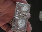 Vintage Mid Century - Lot Of 8  Silver Plated Clear Glass Salt   Pepper Shakers