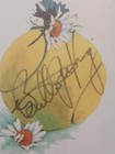 Billie Jean King Autograph 5x7 Tennis Hofer On Tennis Ball Print Paper In Frame 