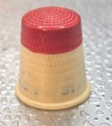 Lot Of 10 Assorted Sewing Thimbles - Mixed Metal Materials W  1 Red Plastic