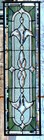 Stained Glass Transom Window Hanging Panel  36 X 11  Incl Hooks