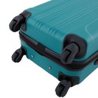 Hardside Expandable Teal 22  Carry On Luggage Spinner Suitcase Travel Bags