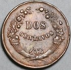1937 Peru Dos 2 Centavos Au Radiant Sun Coin  24110305r 