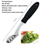 2x Pcs Jalapeno Pepper Corer Cutter Slicer Core Seed Remover Fruit Kitchen Tools