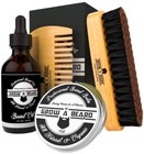 Beard Grooming Kit For Men - Travel Set With Brush  Comb  Oil   Balm For Bamboo