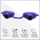 2 Pack Evo Flex Sunnies Flexible Tanning Bed Goggles Eye Protection Uv Purple 