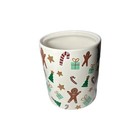Yankee Candle Christmas Modern Art Deco Large Ceramic Jar Candle Holder