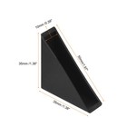 50pcs Corner Protectors 10x50mm Plastic Right Angle Corner Guards Cushion Black