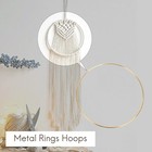 8pcs 8 Inches Dream Catcher Rings Metal Hoops Macrame  For Crafts And Dream6947