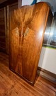 1950s Vintage Clear Crystal Art Deco Armoire Wardrobe