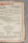 The Deauville Hotel Miami Beach Florida Menu Page Richelieu Room 1960s Rare Vtg
