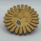 Vintage Syroco Wood Sunburst Wall Plaque Gold Mid Century Modern 5458 Usa 6in