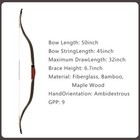 Af 30-50lbs Turkish 50  Recurve Bow Traditional Bow Horse Bow For Hunting
