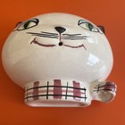 Vintage Retro 50s Holt Howard Cat Face Head String Plaque Hanging Mid Century