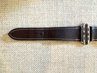 Hermes Apple Watch Band 44mm Large Brown Fauve Barenia Leather Authentic Strap
