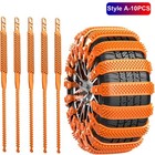 Anti-skid Snow Tire Chains Emergency Portable For Car Suv Truck 165-275mm Wheel