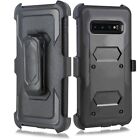For 5 8  Samsung Galaxy S10e Belt Clip Holster Kickstand Hybrid Armor Combo Case