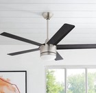 Merwry 52 In  Integrated Led Indoor Brushed Nickel Ceiling Fan