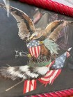 Vintage Wwii Era American Patriotic Eagle Made Of Feathers Framed Display 12x10 