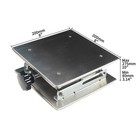 8x8x  Stainless Steel Lab Jack Lift Table Scissor Stand Platform Max 15kg 33lbs