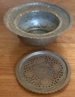 Antique Middle Eastern Tinned Copper Basin For A Hand Washing Ewer